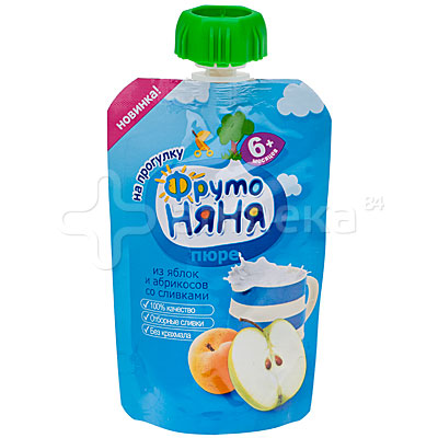 Hoa quả nghiền Kawa Nga (táo,đào) (100g) (6m+)