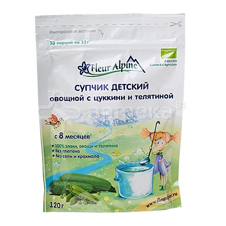 Bột ăn dặm Fleur Alpine thịt bê, rau củ (120g)(8m+)