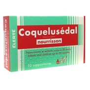 Thuốc nhét đít trị ho long đờm - Coquelusedal (dưới 30 Tháng)