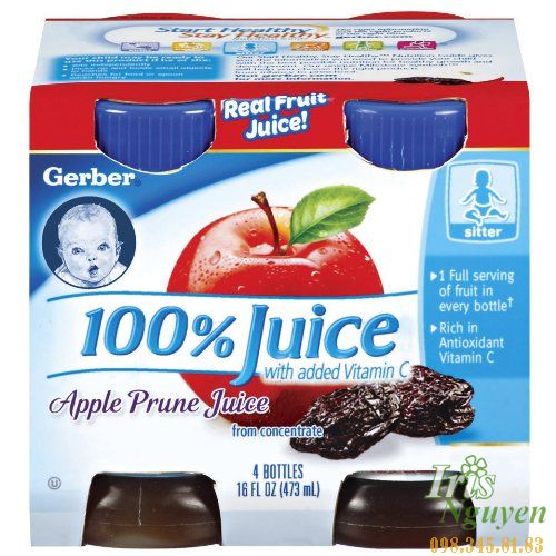 Nước táo ép Gerber cho trẻ táo bón