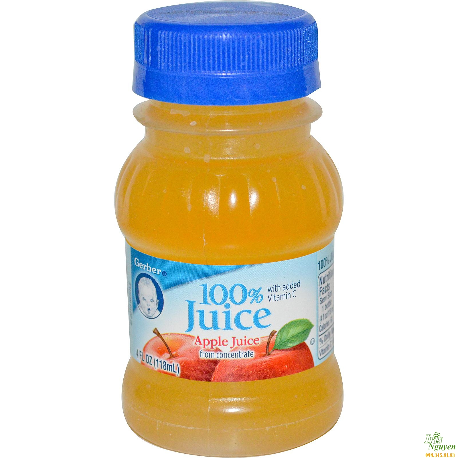 Nước ép hoa quả trị táo bón Gerber vị táo