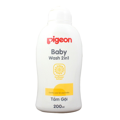 Tắm gội 2in1 Pigeon tinh chất hoa hướng dương (200ml)