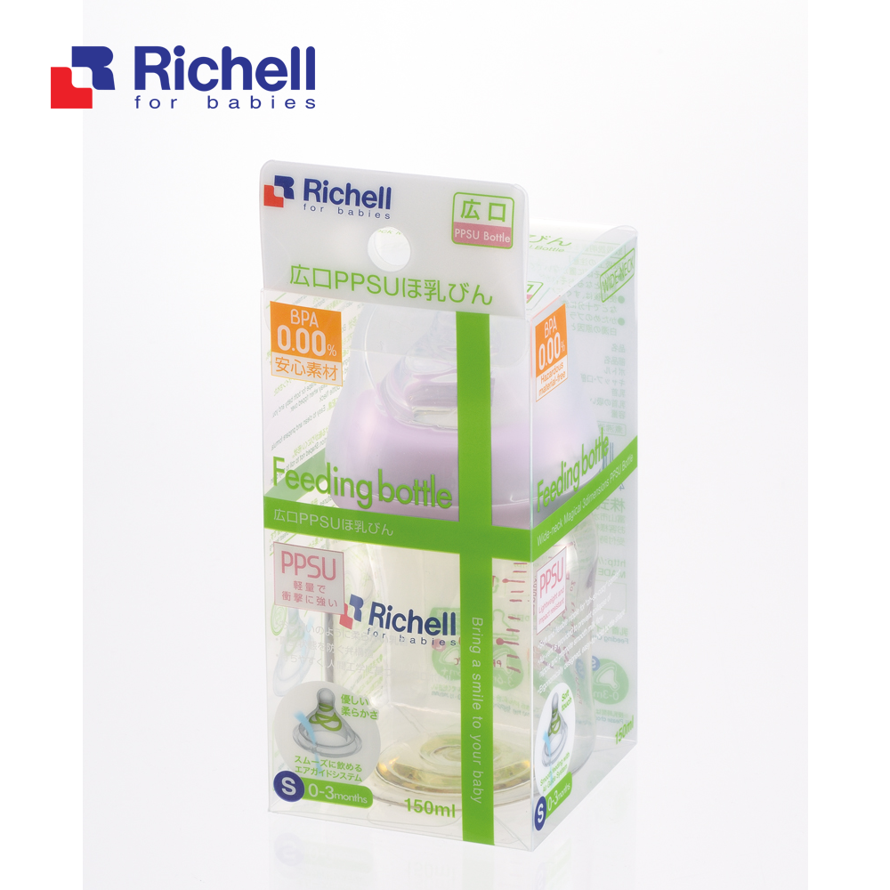 Bình PPSU cổ rộng Richell (150ml) RC52910