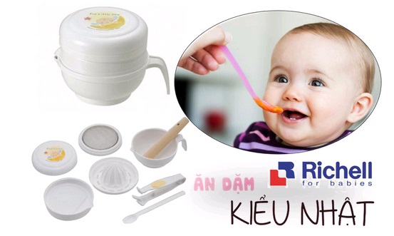Bộ chế biến ăn dặm kiểu Nhật Richell RC53371
