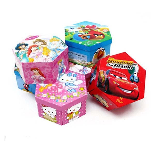 Hộp bút chì màu 4 tầng 46 món (Hello Kitty)