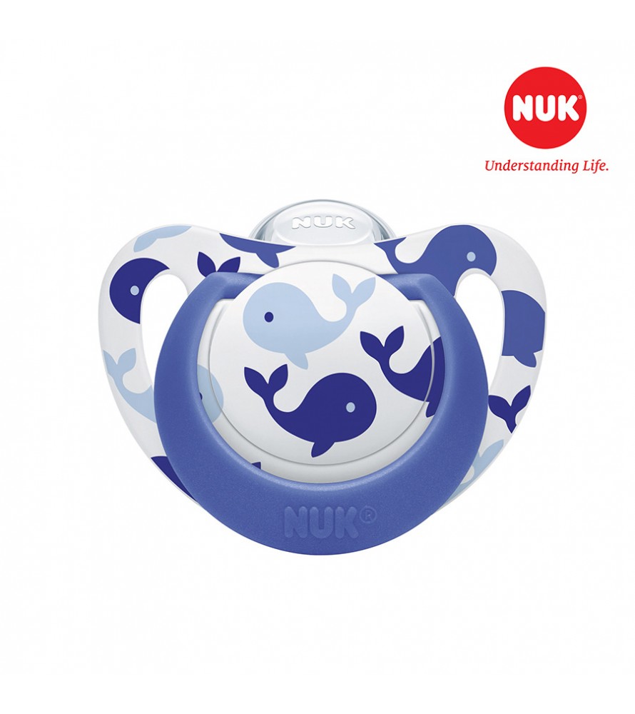  Bộ 2 ti giả NUK Silicone Genius 6-18m 