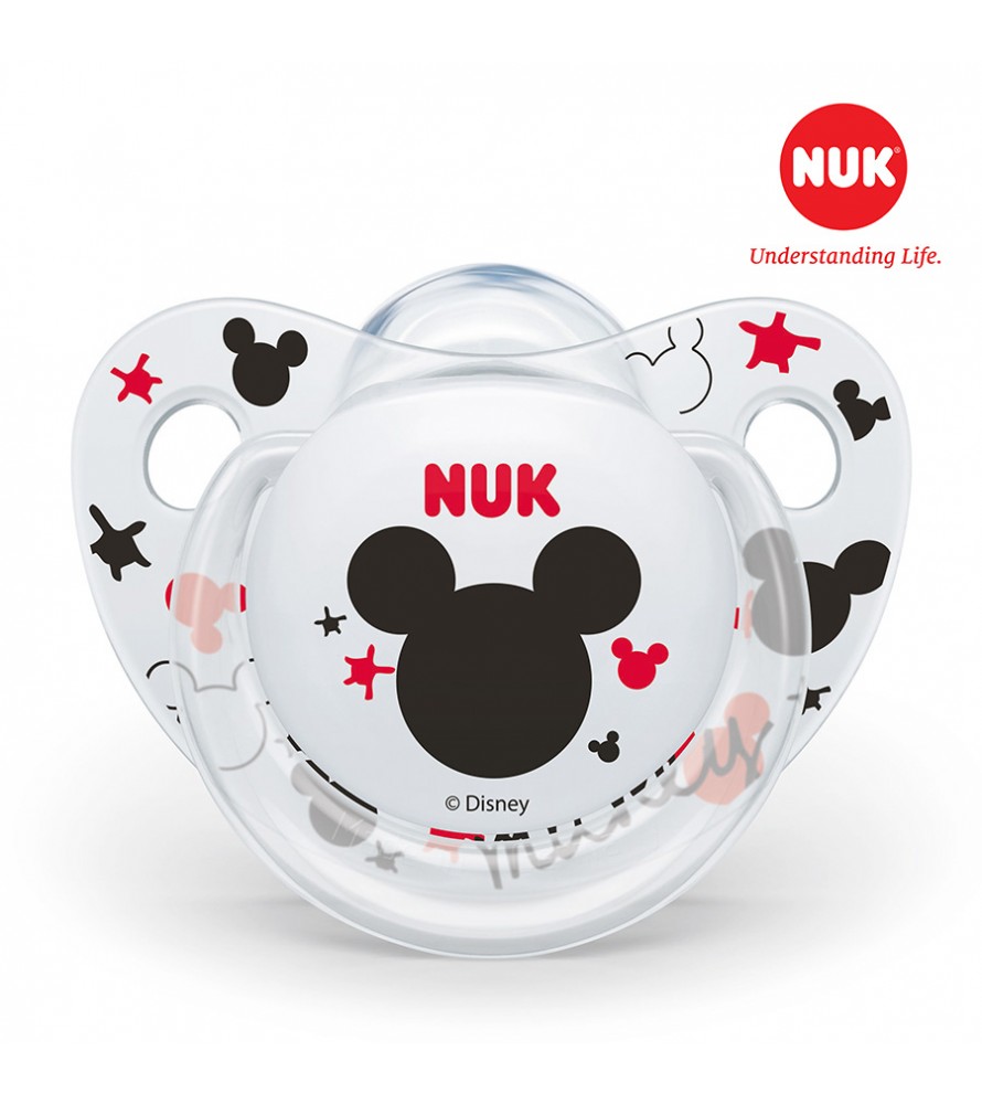  Bộ 2 ti giả NUK Silicone Mickey Sleeptime 6-18m 