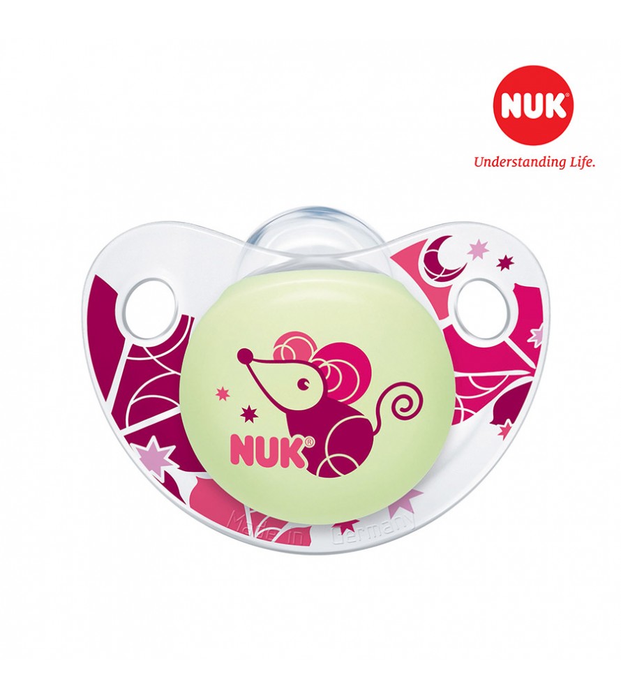  Bộ 2 ti giả NUK Silicone Night/Day 0-6m 
