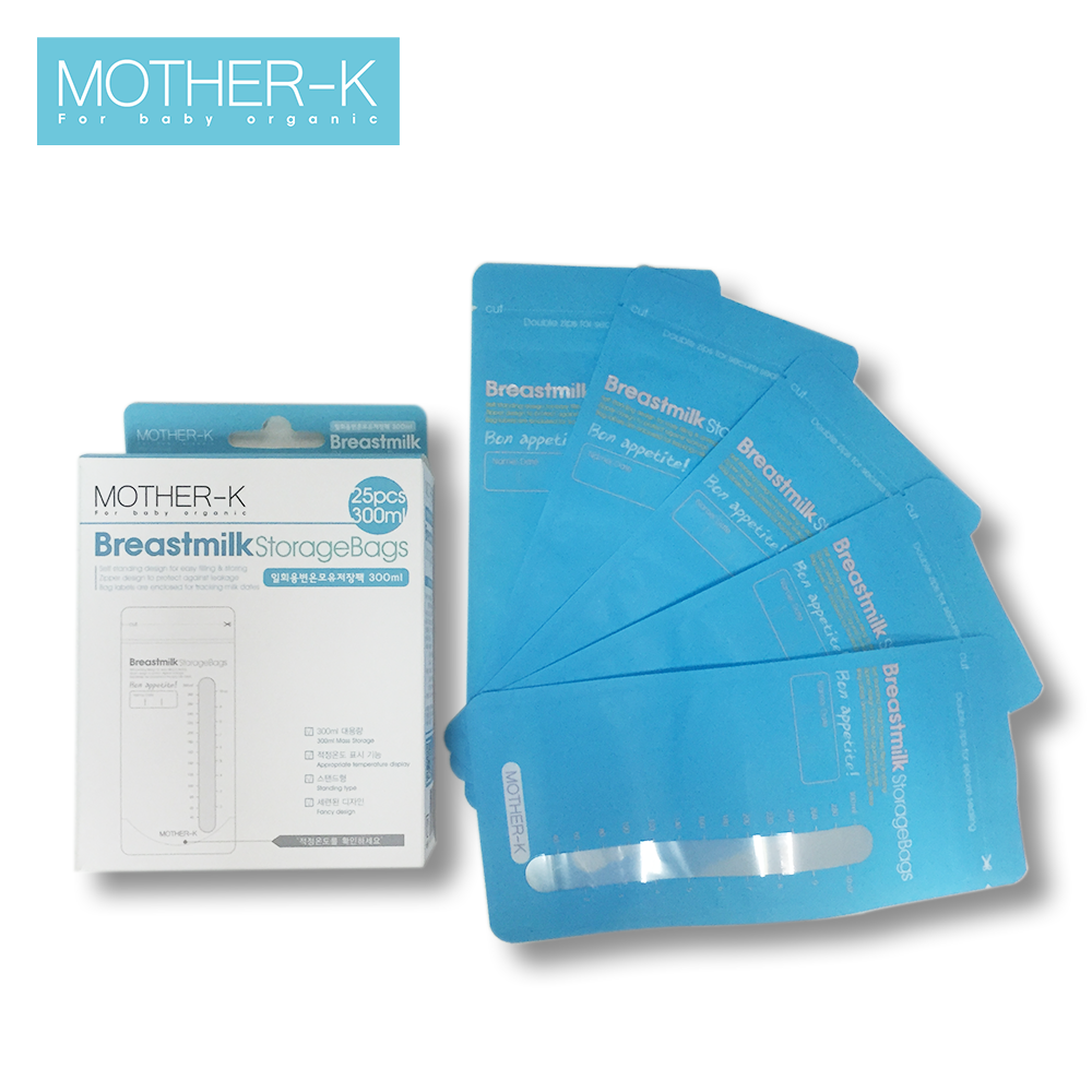 Túi trữ sữa cảm biến nhiệt Mother-K(300ml-25c) KM13612