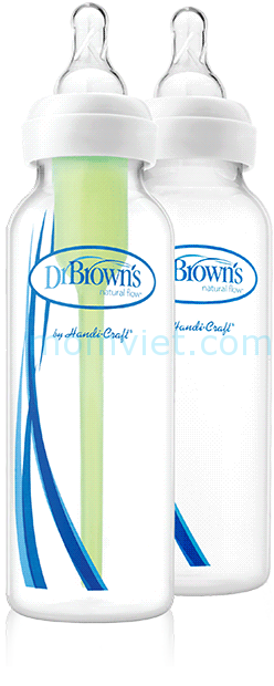 Bình sữa Dr Brown's cổ thường options (250ml)