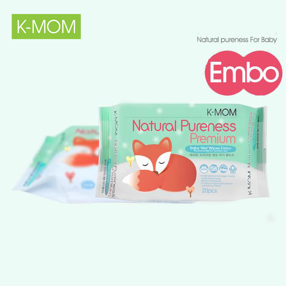 Khăn ướt vân nổi (20c) Kmom KM13221