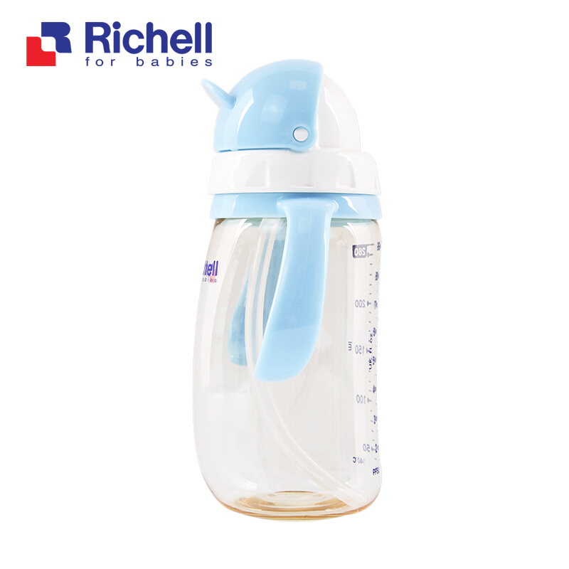 Bình ống hút PPSU Richell 260ml (xanh) RC99128