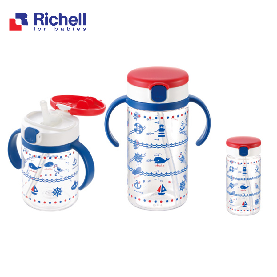 Cốc ống hút Richell (320ml) RC41031