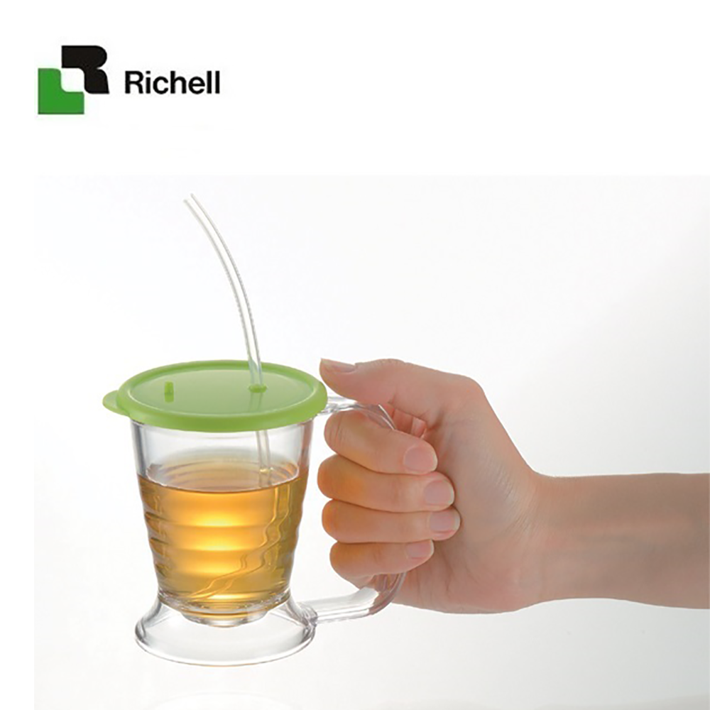 Cốc ống hút mềm TI -2 chức năng Richell RC18421