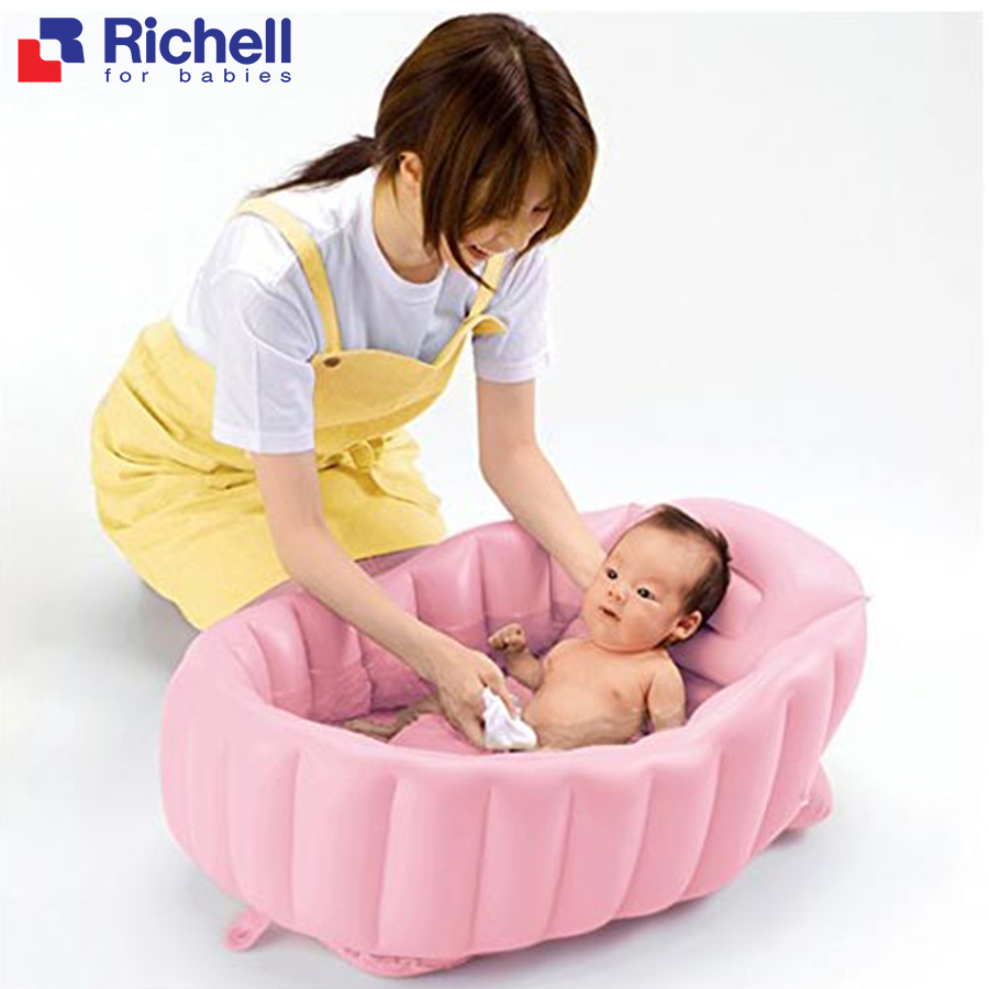 Chậu tắm phao Richell (Hồng) RC98709 