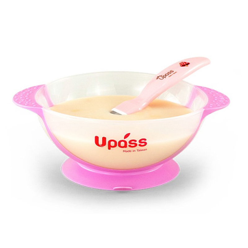 Bộ thìa và bát có đế chân không chống đổ Upass-UP5104C