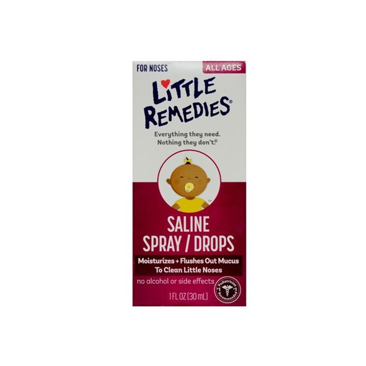 Nước muối sinh lý trị nghẹt mũi Little Remedies 30ml