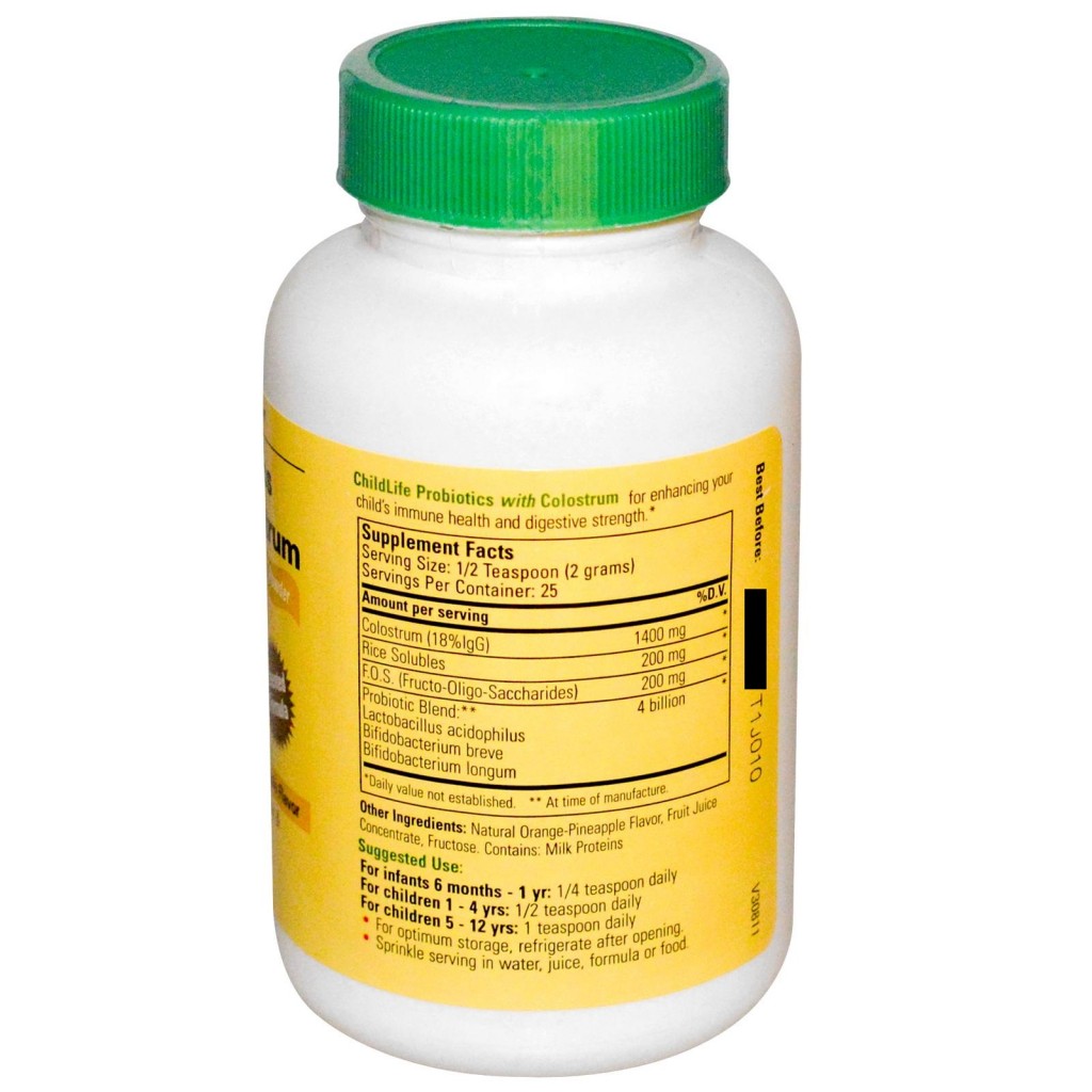 Sữa non & men tiêu hoá Childlife (50g) (6m+)