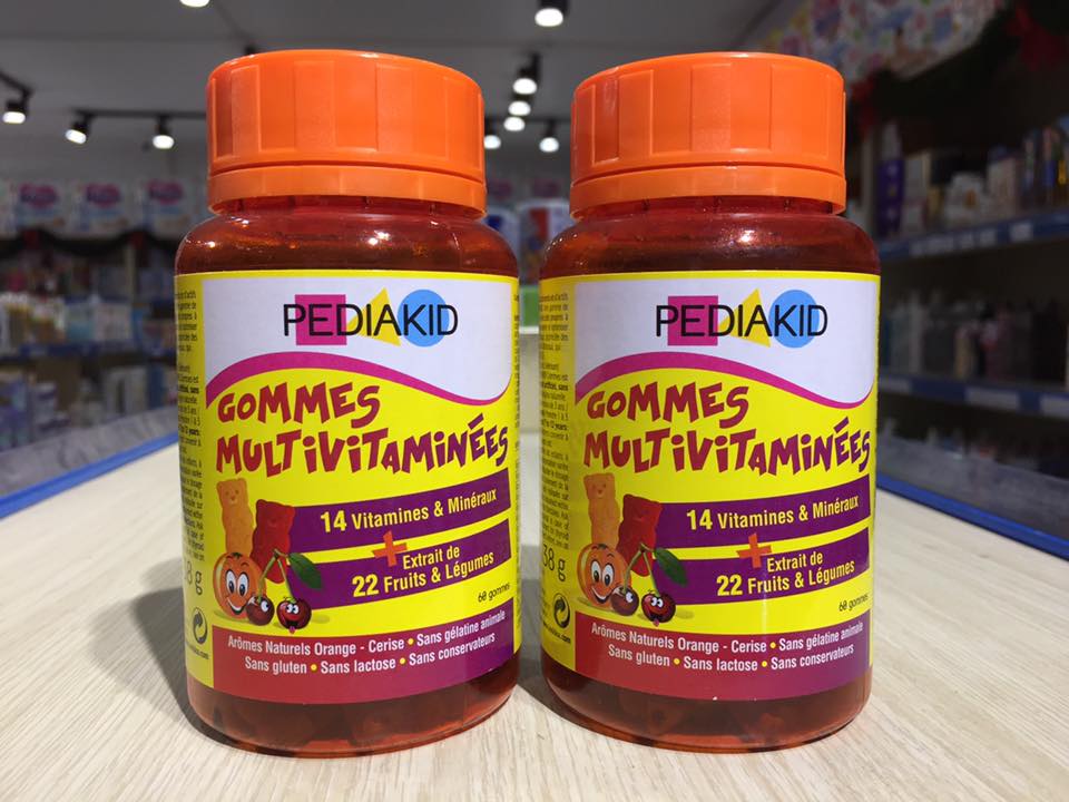 Kẹo dẻo Vitamin Pediakid Multivitamines