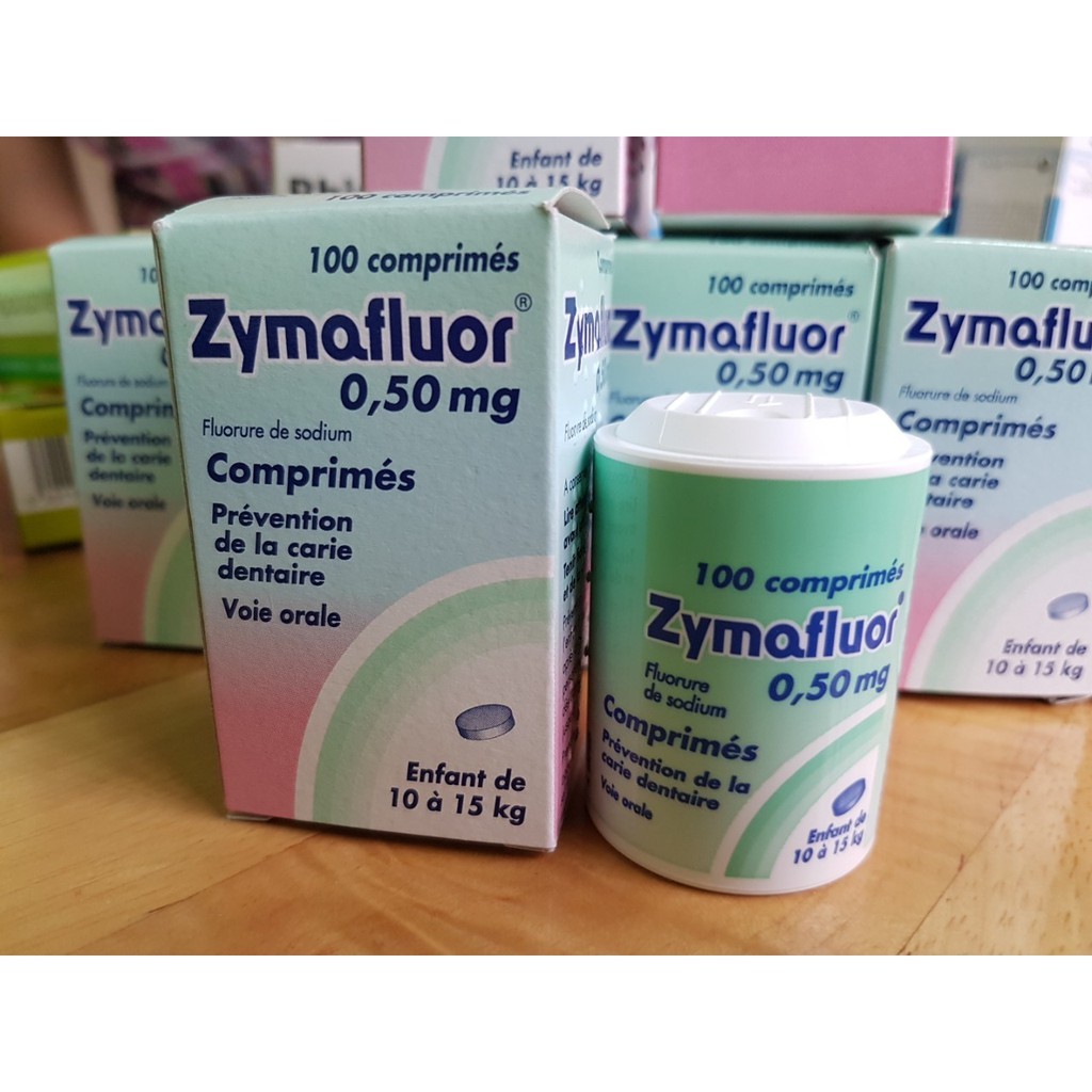 Vitamin Zymafluor 0.5mg chống sâu răng (100 viên) (18m+)