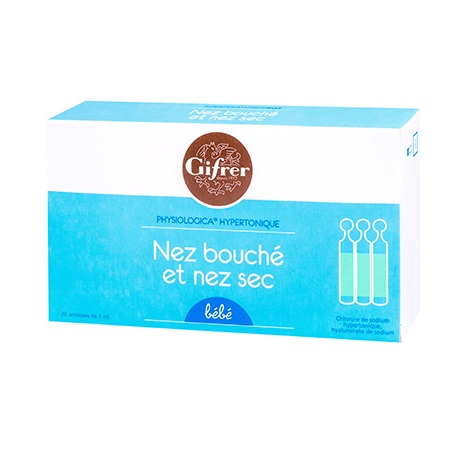 Nước muối biển Gifrer trị khô, ngẹt mũi 20 ống