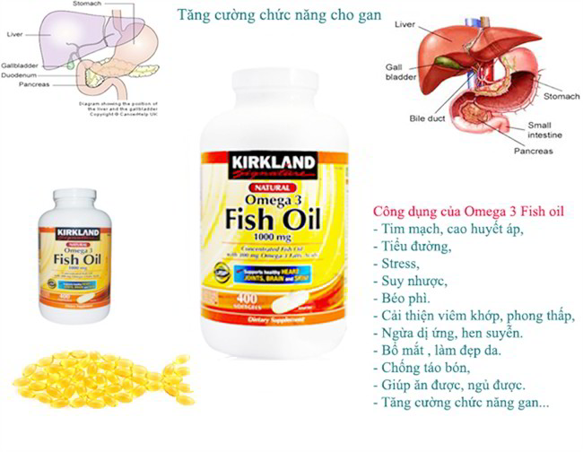 Viên tinh dầu cá Kirkland  Omega 3 400 viên