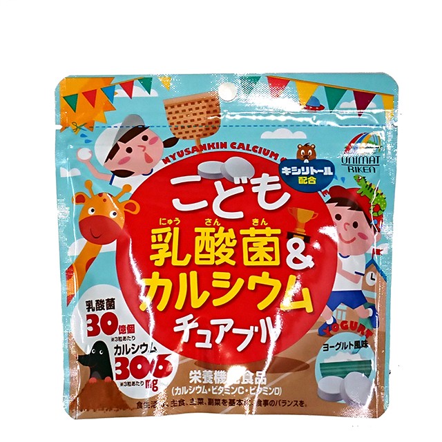 Kẹo bổ sung Canxi và Lactic Unimat Riken (90 viên) (3y+)