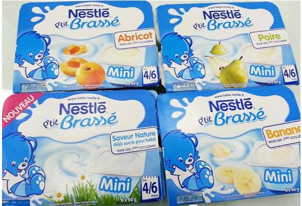 Sữa chua Nestle vị Đào (6x60g) (4-6m)