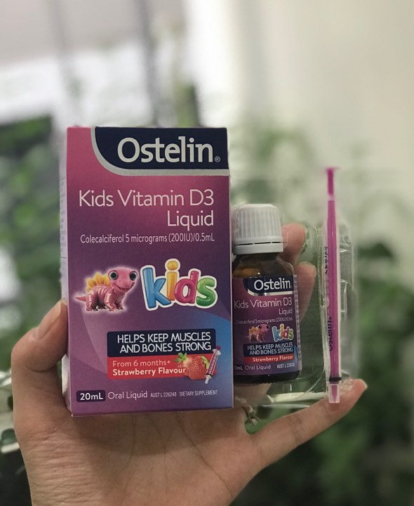 Vitamin D Ostelin dạng nước (20ml) (0-12 tuổi)