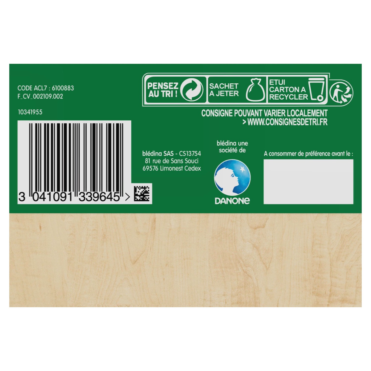 Bột pha sữa Bledina vị vani (6m+)(400g)