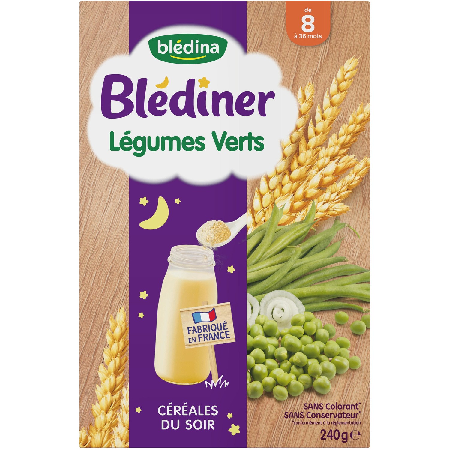 Bột lắc sữa Bledina vị rau củ (240g) (8m+)