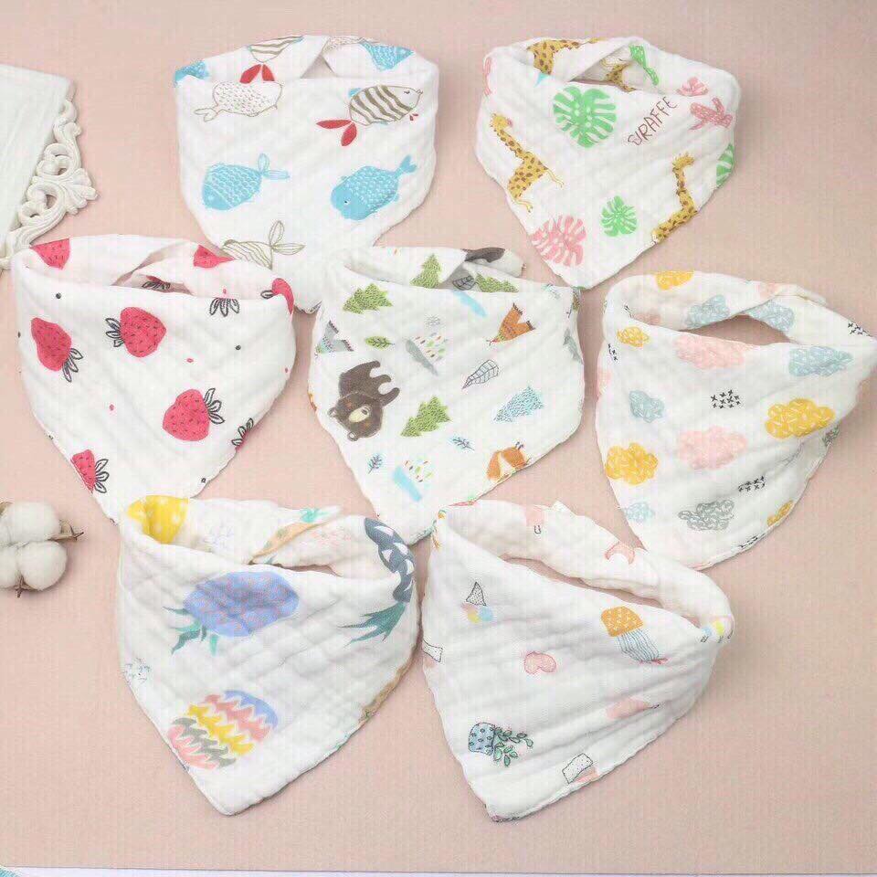 Khăn Tam Giác Sợi Tre Organic ( set 2 chiếc)