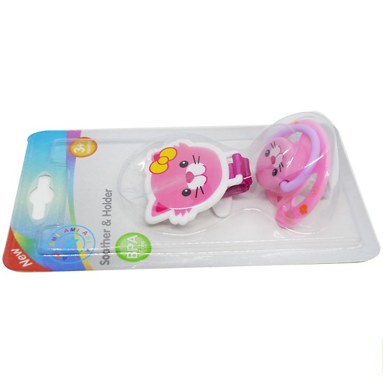 Núm vú giả silicone kèm dây đeo Ami - AM77102 (Bé gái)