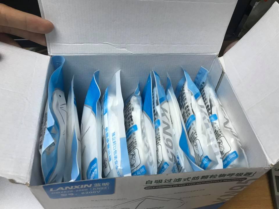 Khẩu trang lọc bụi mịn Lanxin KN95 (20pcs)