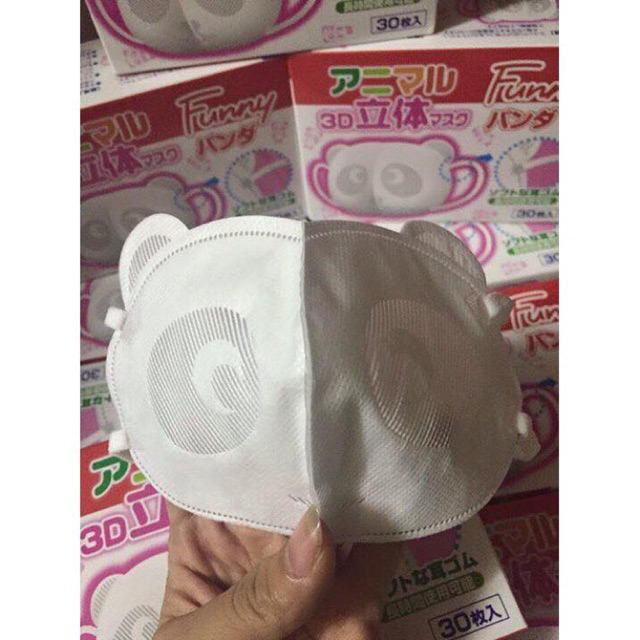 Khẩu trang gấu 3D Funny cho bé