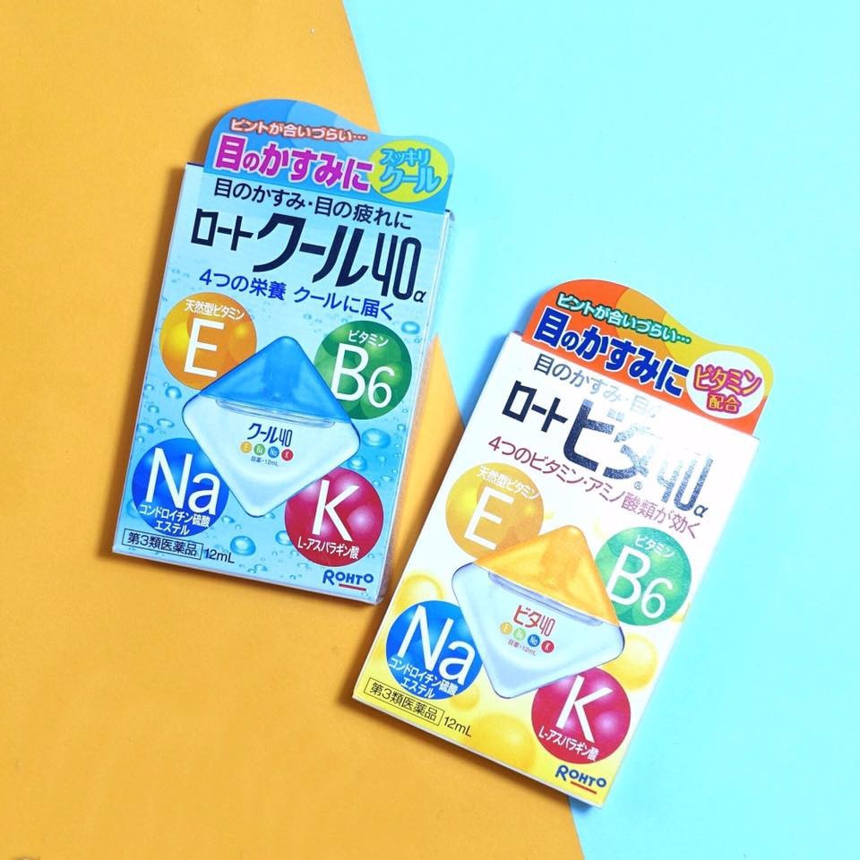 Thuốc nhỏ mắt Rohto Nhật loại vàng (12ml) (4m+)