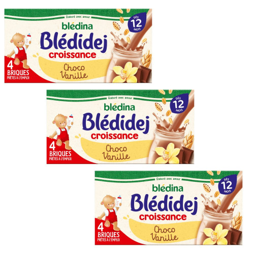 Sữa Bledina Blédidej 12m+ (Choco,vani)(250mlx4)
