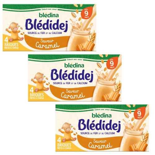 Sữa ngũ cốc Blédina 9M+ (Caramel)(250mlx4)