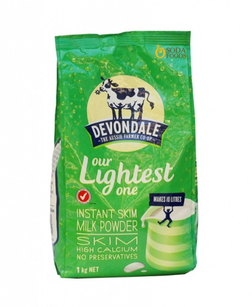 Sữa tươi tách béo dạng bột Devondale 1 kg