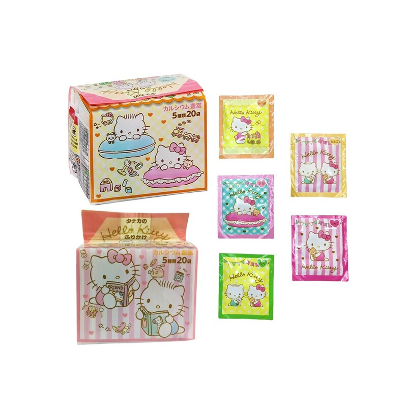 Gia vị rắc cơm Hello Kitty tổng hợp (20 gói)