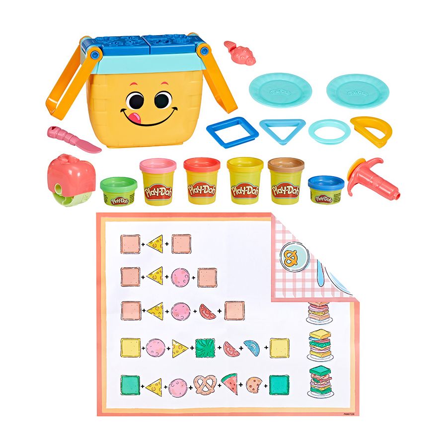 Bộ Khuôn Đất Nặn Giỏ Picnic Tiện Lợi Playdoh 3Y+
