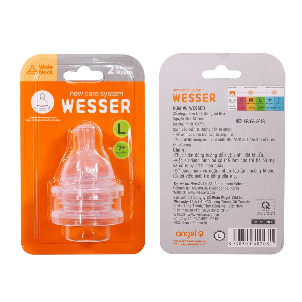 Núm ty Wesser cổ rộng size L (7m+)