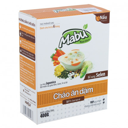 Cháo ăn dặm Mabu hạt vỡ (400g) (6m+)