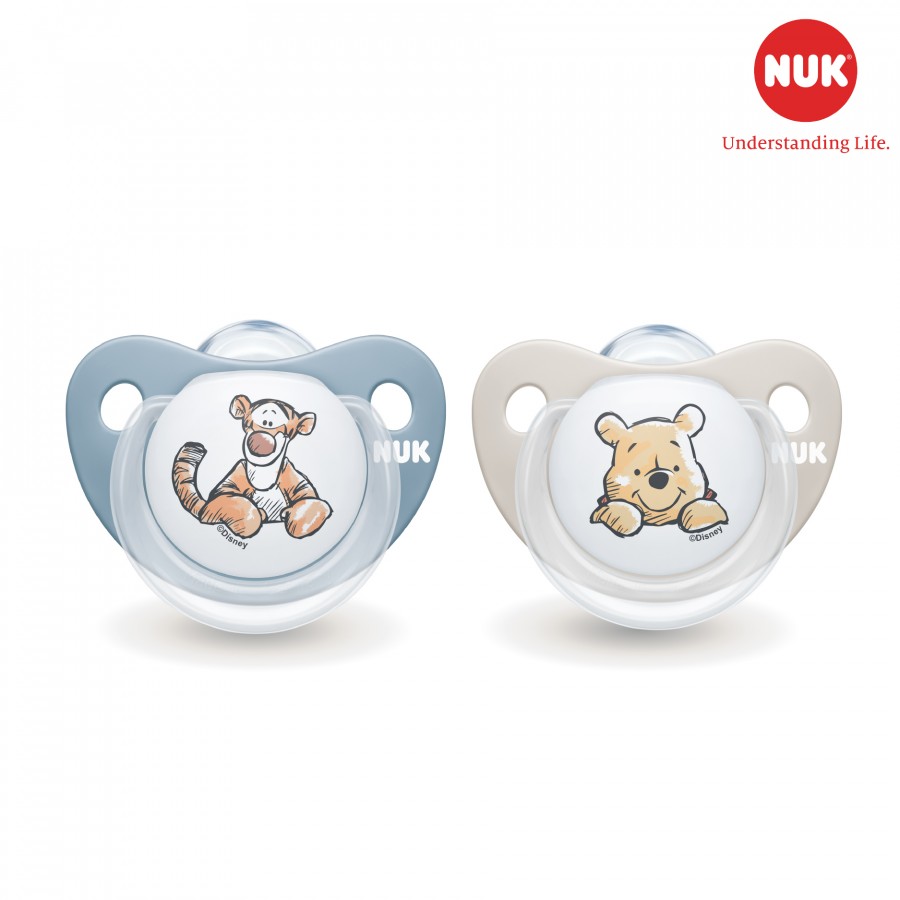 Bộ 2 Ti Giả NUK Sleeptime Silicone Plus 0 - 6m (Disney)