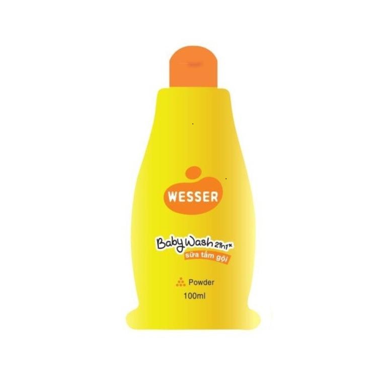 Sữa tắm gội Wesser 2in1 cam (100ml)