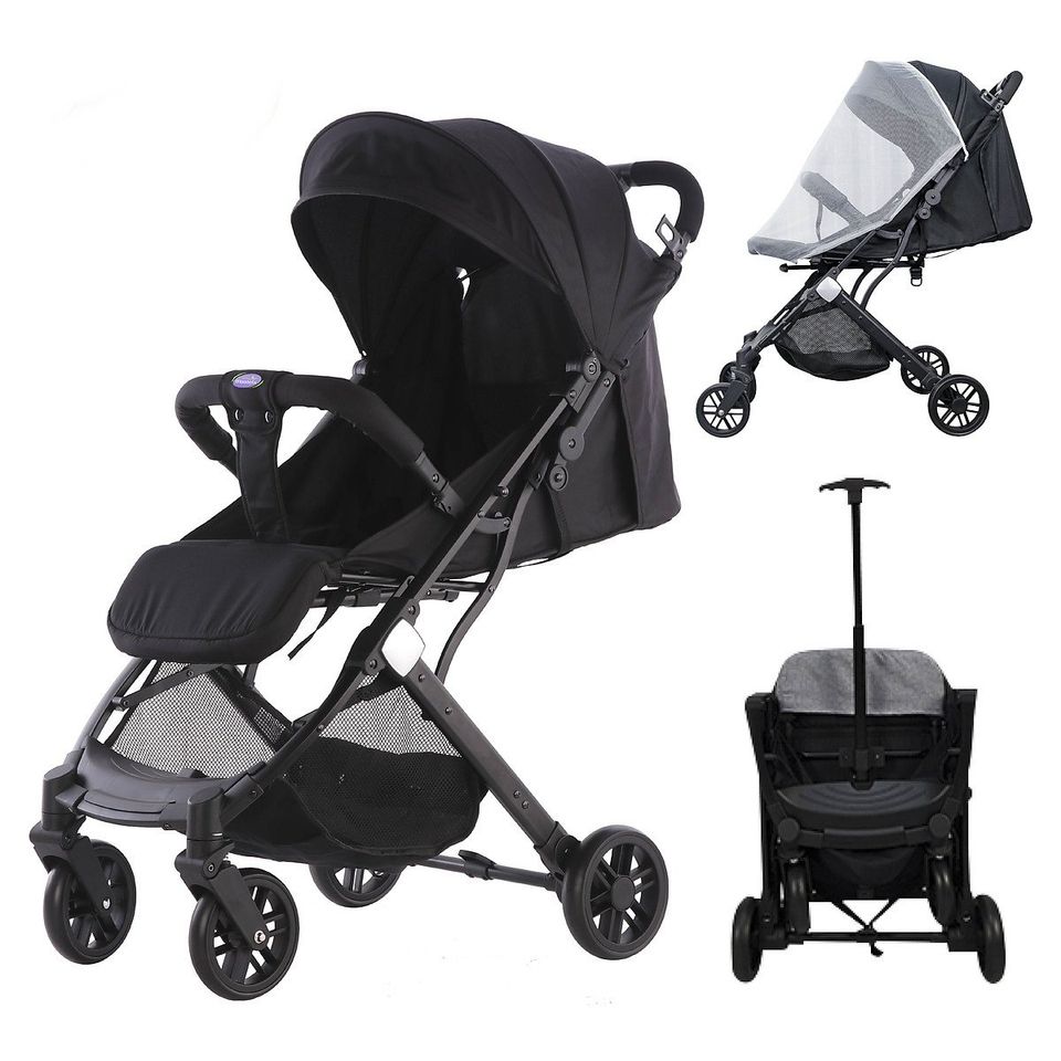 Xe Đẩy Aluminium Mastela HN 275 (Màu Đen)