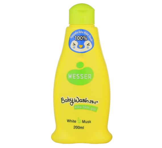 Sữa tắm gội Wesser 2in1 xanh (200ml)