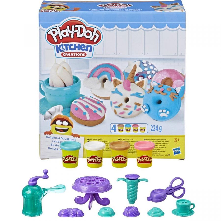 Bộ Khuôn Đất Nặn Làm Bánh Donut Playdoh 3Y+