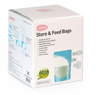 Túi trữ sữa mẹ và thức ăntrực tiếp Unimom(50 túi)
