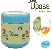 Hộp giữ ấm thức ăn kèm thìa dĩa gấp gọn 300cc - UP9561Y